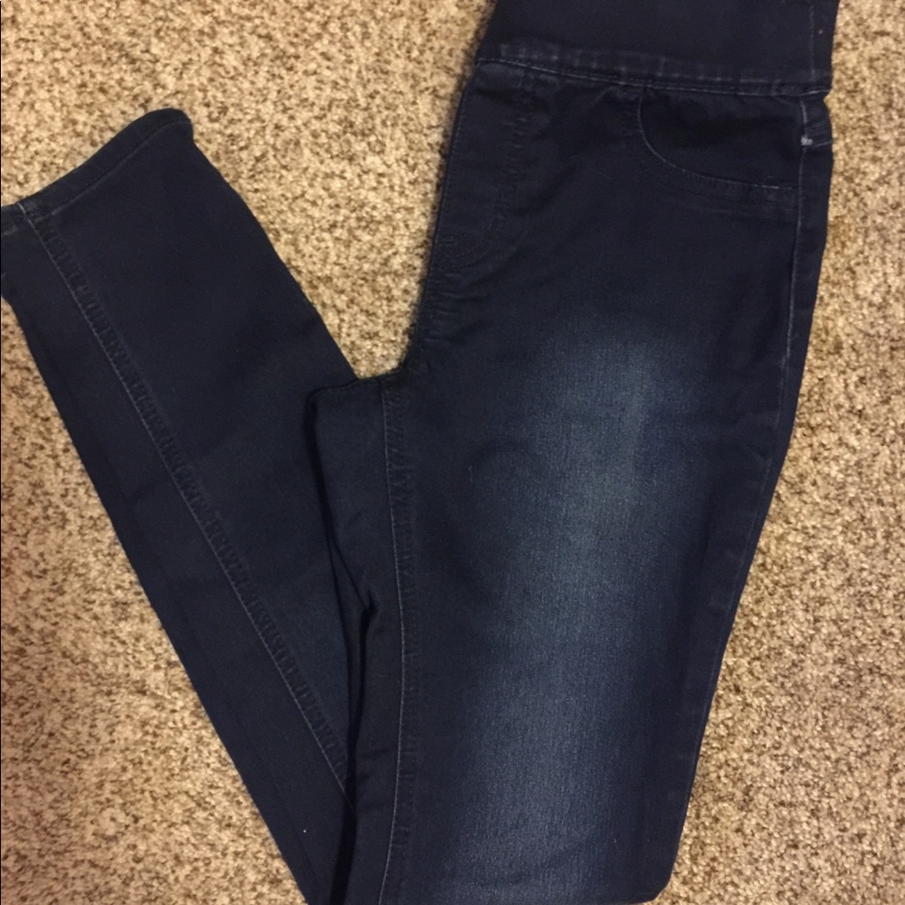 Dark denim leggings